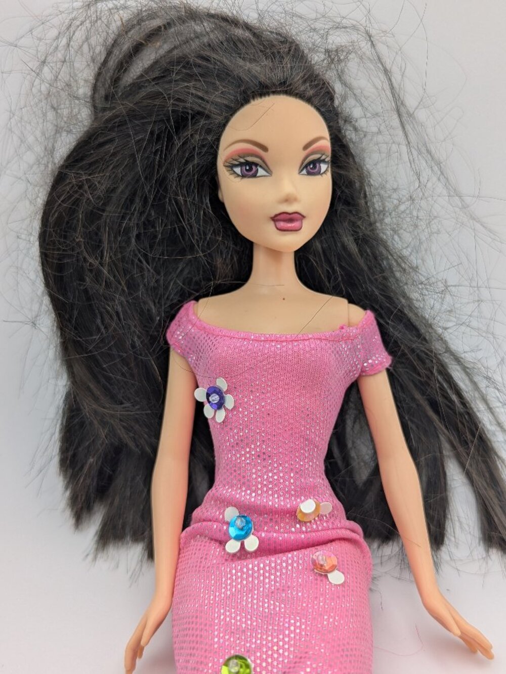 2000s Y2K My Scene Nolee Doll Pink Dress China